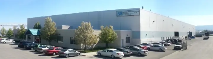 Exterior of the Affiliated Metals service center building in Salt Lake City