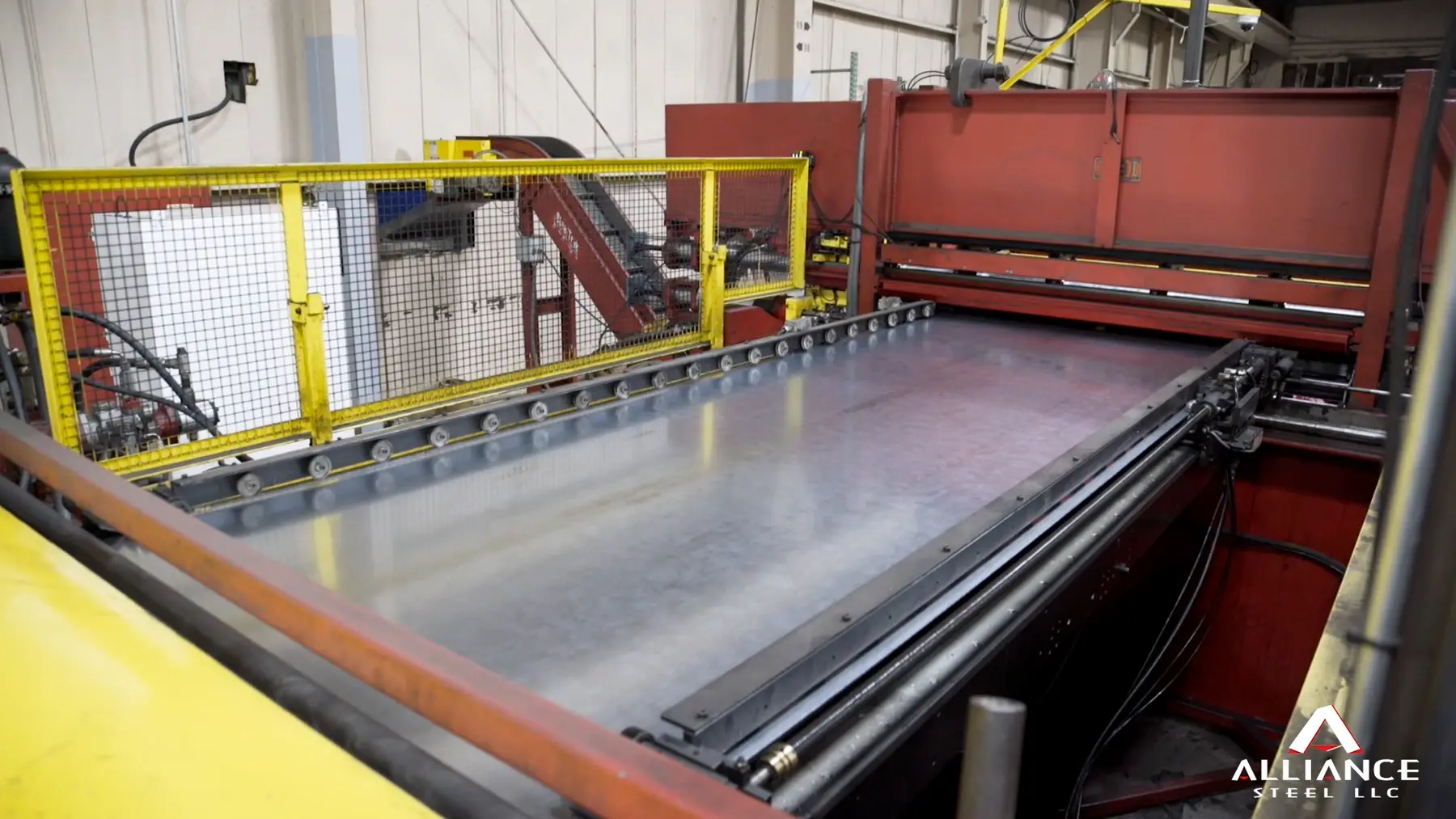 Cut-to-length line producing flat steel sheets at Alliance Steel