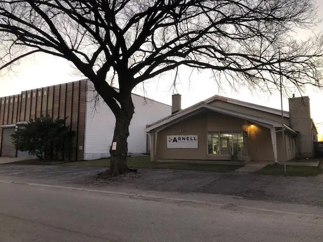 Arnell Steel Supply's office and warehouse building on North Harvard Avenue in Villa Park
