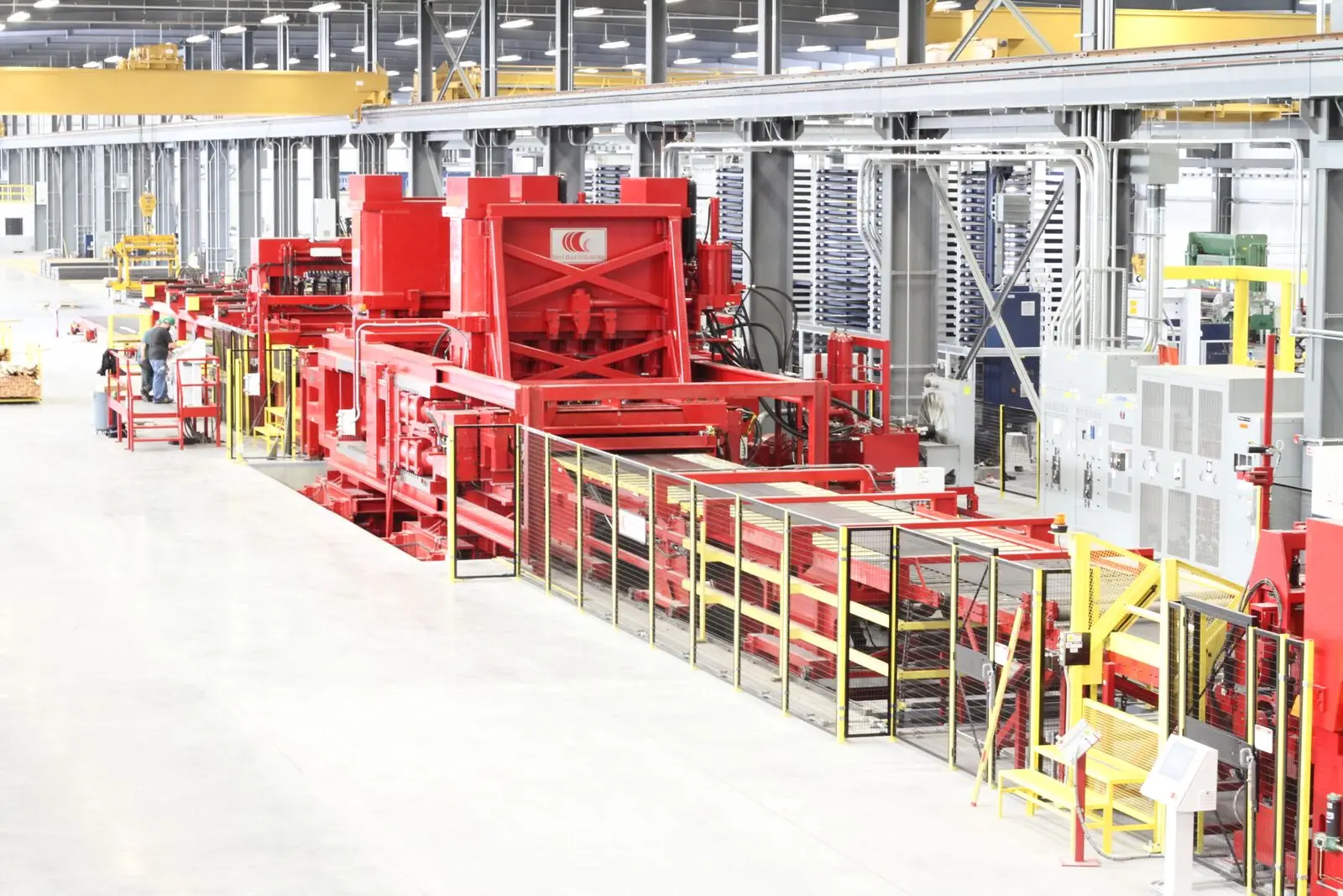 Red Bud stretcher leveling line at PVS Metals in Carter Lake, Iowa