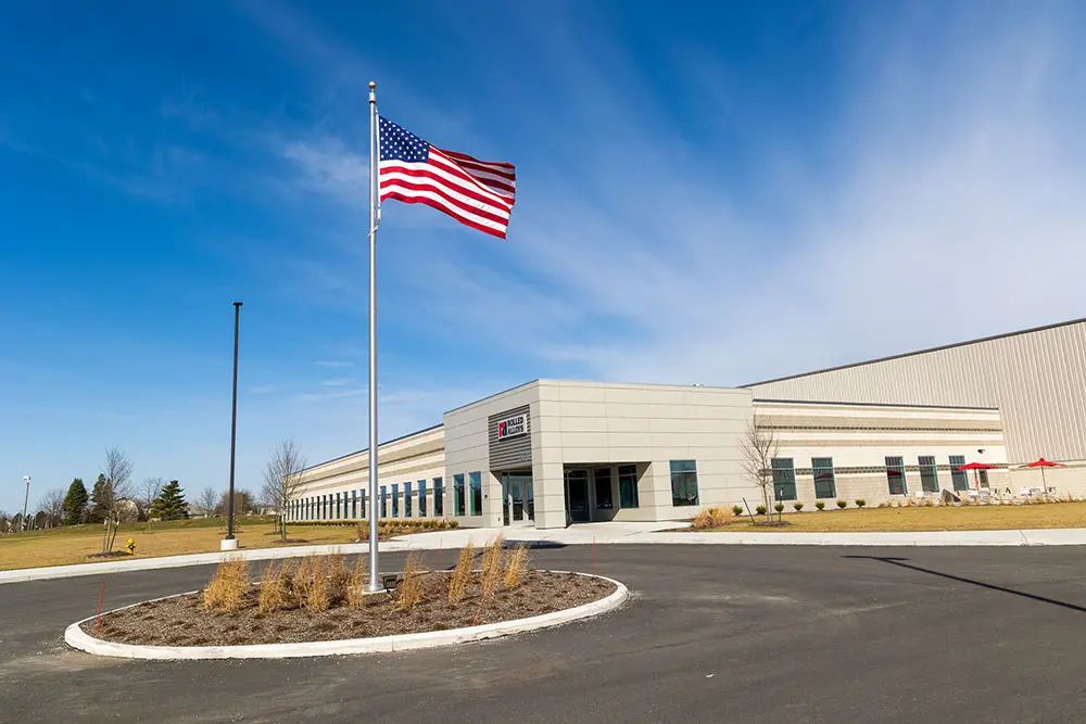 Front entrance of the Rolled Alloys headquarters and processing facility in Maumee, Ohio